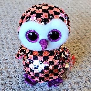 TY  FLIPPABLES - CHECKS THE OWL
